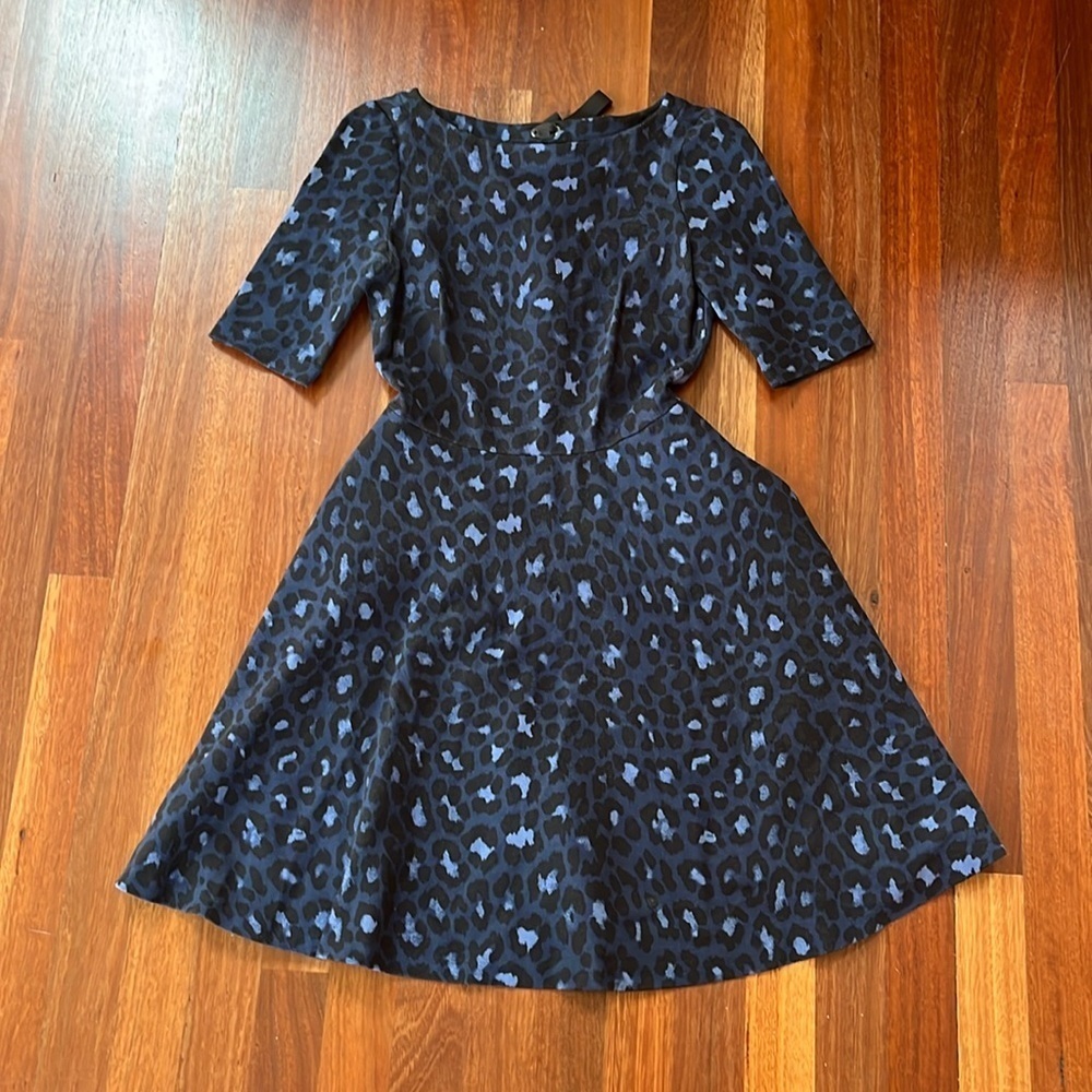 KATE SPADE leopard lace up dress size XXS